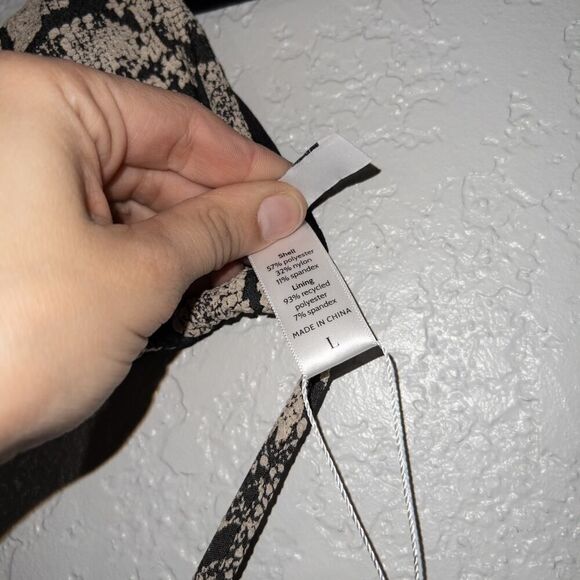 NWT Andie Snakeskin Print The String Bikini Top Size Large‎ - Picture 5 of 6